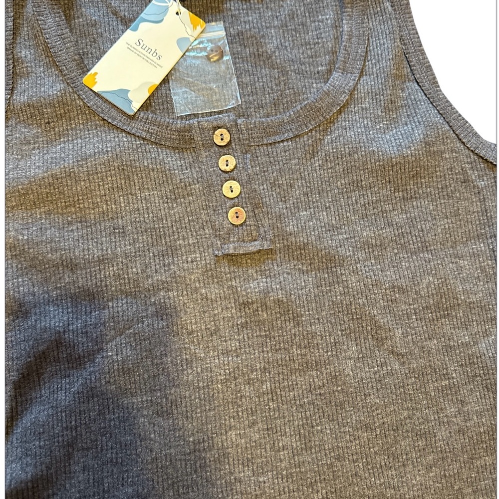 NWT SUNBS Women Tank Tops Ribbed Summer Sexy Sleeveless. - Picture 7 of 7